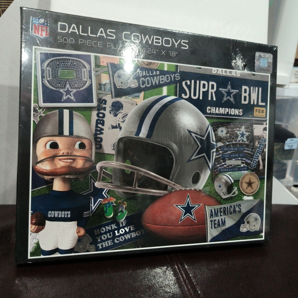 NFL Dallas Cowboys Puzzle - Blue, Silver, White